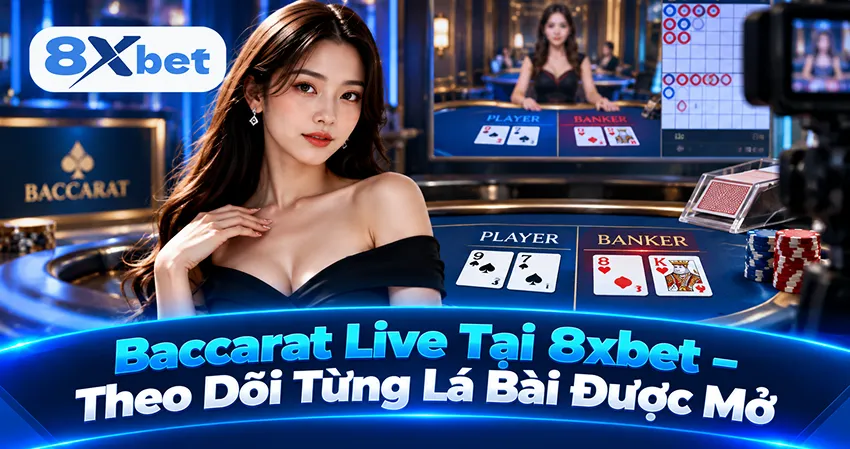Baccarat Live Tại 8xbet – Theo Dõi Từng Lá Bài Được Mở