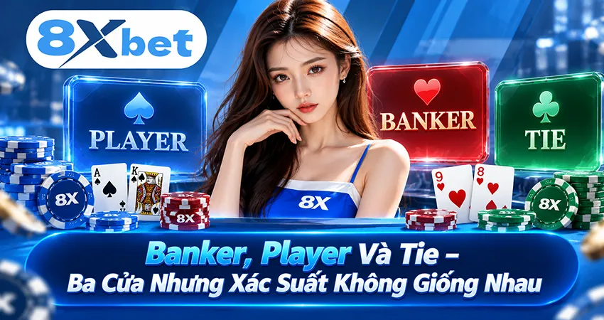 Banker, Player Và Tie – Ba Cửa Nhưng Xác Suất Không Giống Nhau